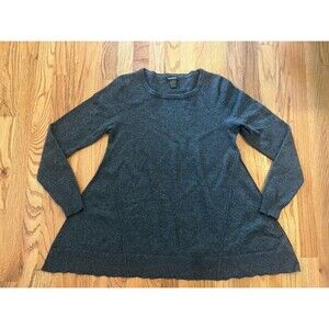 Philosophy Dane Lewis 100% Cashmere Lagenlook Asymmetric Tunic Sweater  Large